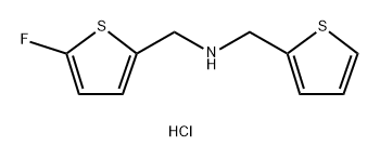 1-(5-fluoro-2-thienyl)-N-(2-thienylmethyl)methanamine 结构式