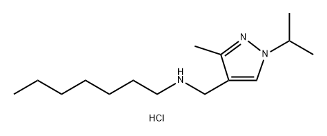 heptyl[(1-isopropyl-3-methyl-1H-pyrazol-4-yl)methyl]amine 结构式