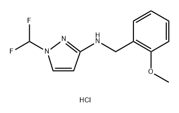 1-(difluoromethyl)-N-(2-methoxybenzyl)-1H-pyrazol-3-amine Structure