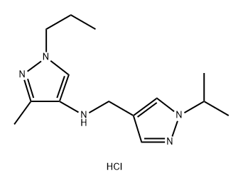 N-[(1-isopropyl-1H-pyrazol-4-yl)methyl]-3-methyl-1-propyl-1H-pyrazol-4-amine Structure