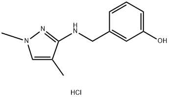 3-{[(1,4-dimethyl-1H-pyrazol-3-yl)amino]methyl}phenol Structure