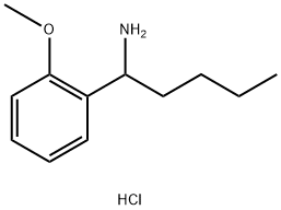 1-(2-methoxyphenyl)pentan-1-amine hydrochloride Structure
