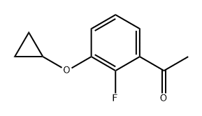 1-(3-cyclopropoxy-2-fluorophenyl)ethan-1-one Structure