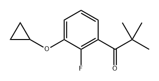 1-(3-cyclopropoxy-2-fluorophenyl)-2,2-dimethylpropan-1-one Structure