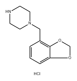 Piperazine, 1-(1,3-benzodioxol-4-ylmethyl)-, hydrochloride (1:1) Struktur