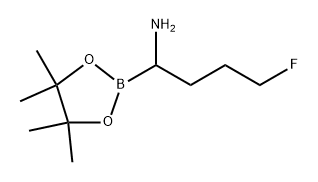 1,3,2-Dioxaborolane-2-methanamine, α-(3-fluoropropyl)-4,4,5,5-tetramethyl- Structure