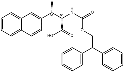 2-Naphthalenepropanoic acid, α-[[(9H-fluoren-9-ylmethoxy)carbonyl]amino]-β-methyl-, (αS,βS)-|2-Naphthalenepropanoic acid, α-[[(9H-fluoren-9-ylmethoxy)carbonyl]amino]-β-methyl-, (αS,βS)-