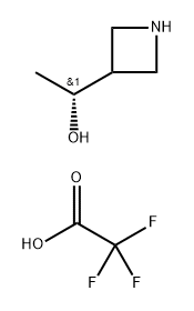 (1R)-1-(azetidin-3-yl)ethan-1-ol, trifluoroacetic acid Structure