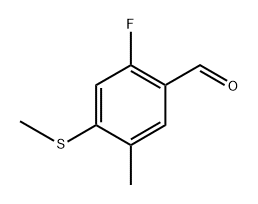 2-Fluoro-5-methyl-4-(methylthio)benzaldehyde Structure