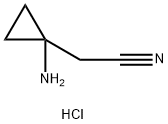Cyclopropaneacetonitrile, 1-amino-, hydrochloride (1:1) Struktur