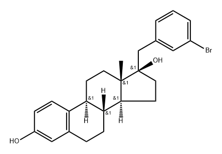 17α-3’-Bromobenzyl Estradiol Structure