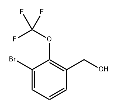 (3-Bromo-2-(trifluoromethoxy)phenyl)methanol Struktur