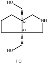 [(3aR,6aS)-6a-(hydroxymethyl)-octahydrocyclopenta[c]pyrrol-3a-yl]methanol hydrochloride, cis Structure