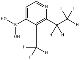 (2-Ethyl-3-methyl-d8)-pyridine-4-boronic acid Struktur