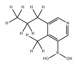 [4-Methyl-5-(n-propyl)-d10]-pyridine-3-boronic acid Struktur