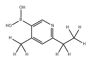 (4-Methyl-6-ethyl-d8)-pyridine-3-boronic acid Struktur