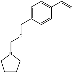 1-[[(4-Ethenylphenyl)methoxy]methyl]pyrrolidine Structure