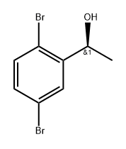 (1S)-1-(2,5-dibromophenyl)ethan-1-ol Structure