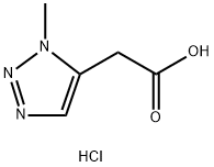 1H-1,2,3-Triazole-5-acetic acid, 1-methyl-, hydrochloride (1:1) Struktur