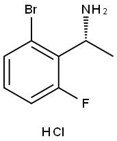 (R)-1-(2-BROMO-6-FLUOROPHENYL)ETHAN-1-AMINE Structure