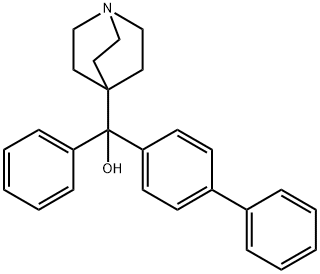 1-Azabicyclo[2.2.2]octane-4-methanol, α-[1,1'-biphenyl]-4-yl-α-phenyl- Struktur