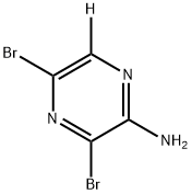 2-Pyrazin-6-d-amine, 3,5-dibromo- Struktur
