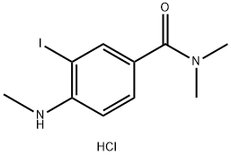 N,N-二甲基-3-碘-4-甲胺基苯甲酰胺, 2259628-63-0, 结构式