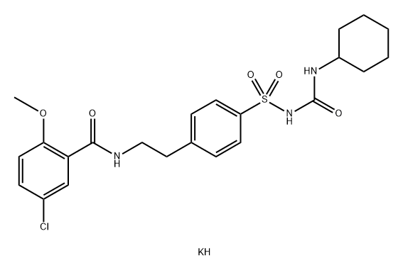Glibenclamide potassium salt Structure