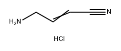 2-Butenenitrile, 4-amino-, hydrochloride (1:1) Struktur