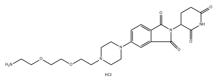 Thalidomide-Piperazine-PEG2-NH2 hydrochloride|沙利度胺-哌嗪-二聚乙二醇-氨基盐酸盐