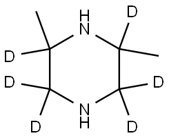 2,6-dimethylpiperazine-2,3,3,5,5,6-d6 Struktur