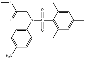 methyl 2-[N-(4-aminophenyl)-2,4,6-trimethylbenzenesulfonamido]acetate|