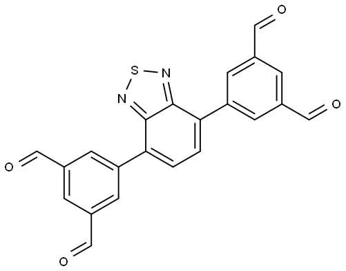 1,3-Benzenedicarboxaldehyde, 5,5′-(2,1,3-benzothiadiazole-4,7-diyl)bis-|5,5'-(苯并[C][1,2,5]噻二唑-4,7-二基)二间苯二甲醛