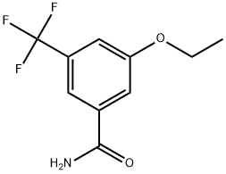3-Ethoxy-5-(trifluoromethyl)benzamide 结构式