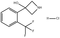 3-Azetidinol, 3-[2-(trifluoromethyl)phenyl]-, hydrochloride (1:1)|hydrochloride