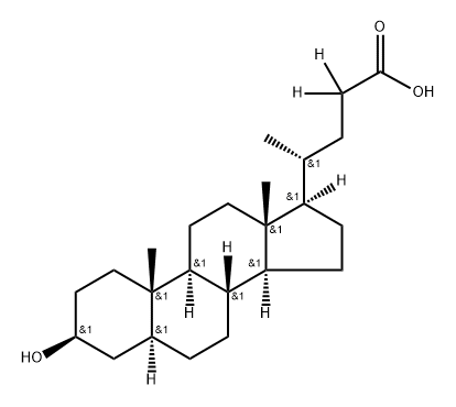 Cholan-24-oic-23,23-d2 acid, 3-hydroxy-, (3β,5α)-|异别石胆酸-[D2]