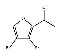 1-(3,4-二溴呋喃-2-基)乙醇, 2432848-85-4, 结构式