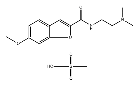 2-Benzofurancarboxamide, N-[2-(dimethylamino)ethyl]-6-methoxy-, compd. with methanesulfonate (1:1)|化合物 ANABOLIC AGENT-1