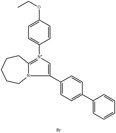 5H-Imidazo[1,2-a]azepinium, 3-[1,1'-biphenyl]-4-yl-1-(4-ethoxyphenyl)-6,7,8,9-tetrahydro-, bromide (1:1)|化合物 ANTIBACTERIAL AGENT 101