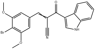 1H-Indole-3-propanenitrile, α-[(4-bromo-3,5-dimethoxyphenyl)methylene]-β-oxo-|化合物 ANTI-HYPERGLYCEMIC AGENT-1