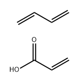 2-Propenoic acid, polymer with 1,3-butadiene Structure