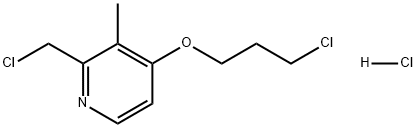 Pyridine, 2-(chloromethyl)-4-(3-chloropropoxy)-3-methyl-, hydrochloride (1:1) Struktur