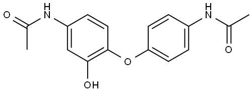 Acetamide, N-[4-[4-(acetylamino)-2-hydroxyphenoxy]phenyl]- Struktur