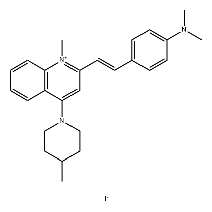Quinolinium, 2-[(1E)-2-[4-(dimethylamino)phenyl]ethenyl]-1-methyl-4-(4-methyl-1-piperidinyl)-, iodide (1:1)|化合物 FTSZ-IN-1