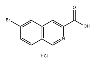 3-Isoquinolinecarboxylic acid, 6-bromo-, hydrochloride (1:1) Struktur