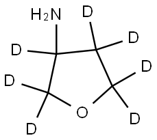 tetrahydrofuran-2,2,3,4,4,5,5-d7-3-amine Struktur