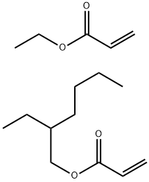 2-Propenoic acid, ethyl ester, polymer with 2-ethylhexyl 2-propenoate Structure