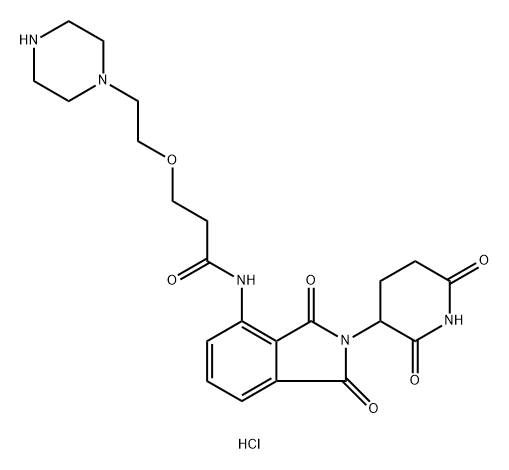 Pomalidomide-PEG1-piperazine hydrochloride|泊马度胺-一聚乙二醇-哌嗪 盐酸盐
