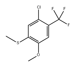 (5-chloro-2-methoxy-4-(trifluoromethyl)phenyl)(methyl)sulfane Structure