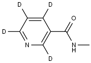 N-Methylnicotinamide-d4 Struktur